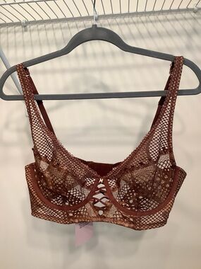Savage Fenty by Rhianna Simmer Brown Lace Underwire Bralette